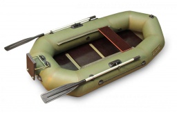 Гребная лодка с навесным транцем ВУД 1,5 Д с вклеенным надувным дном